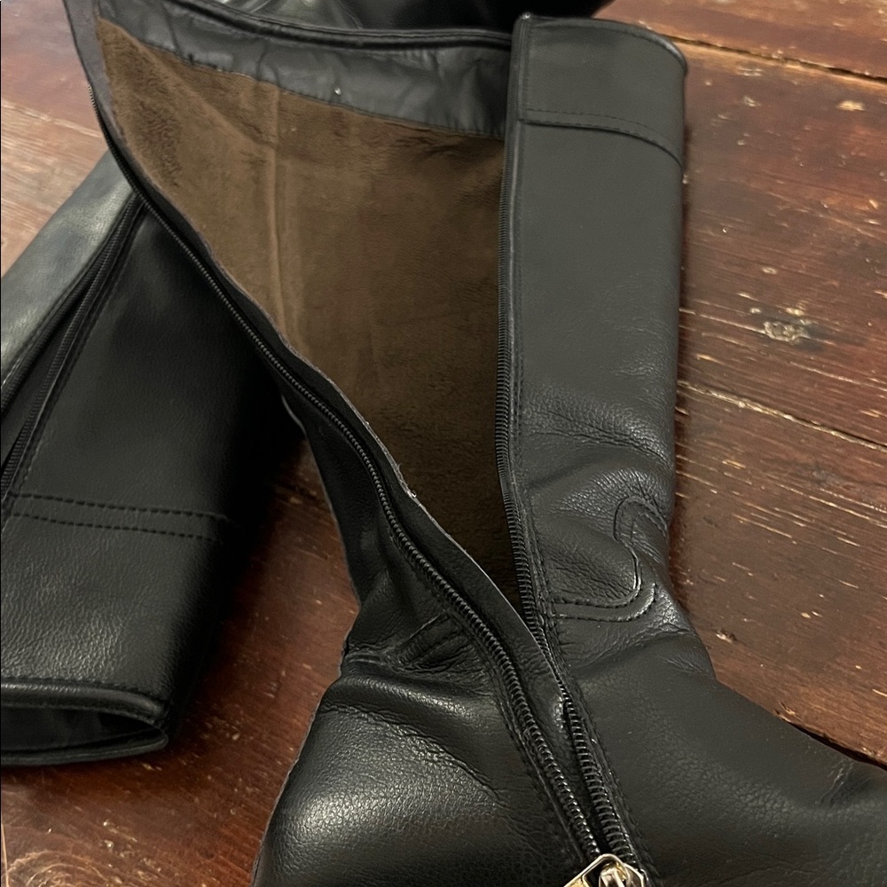 Tory Burch Leather Riding Boots - Picture 10 of 14